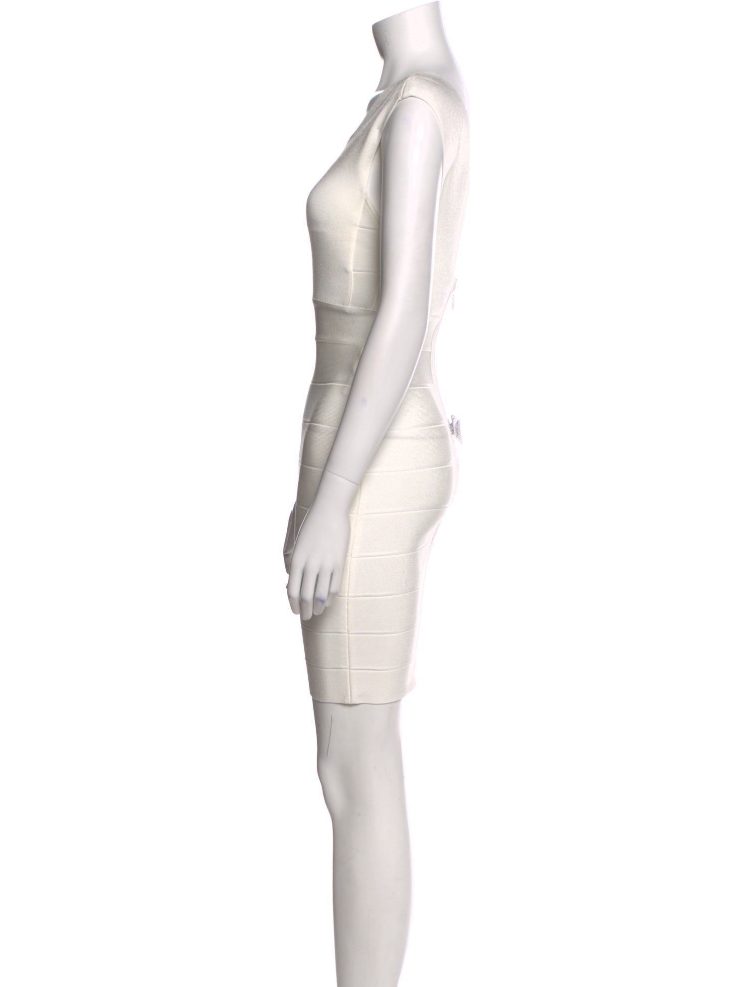 Herve Leger Square Neckline Mini Dress